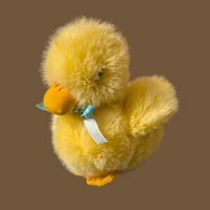 Vintage GUND Yellow Plush Duck